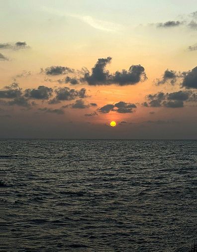 Sonnenuntergang vor Astove-Island