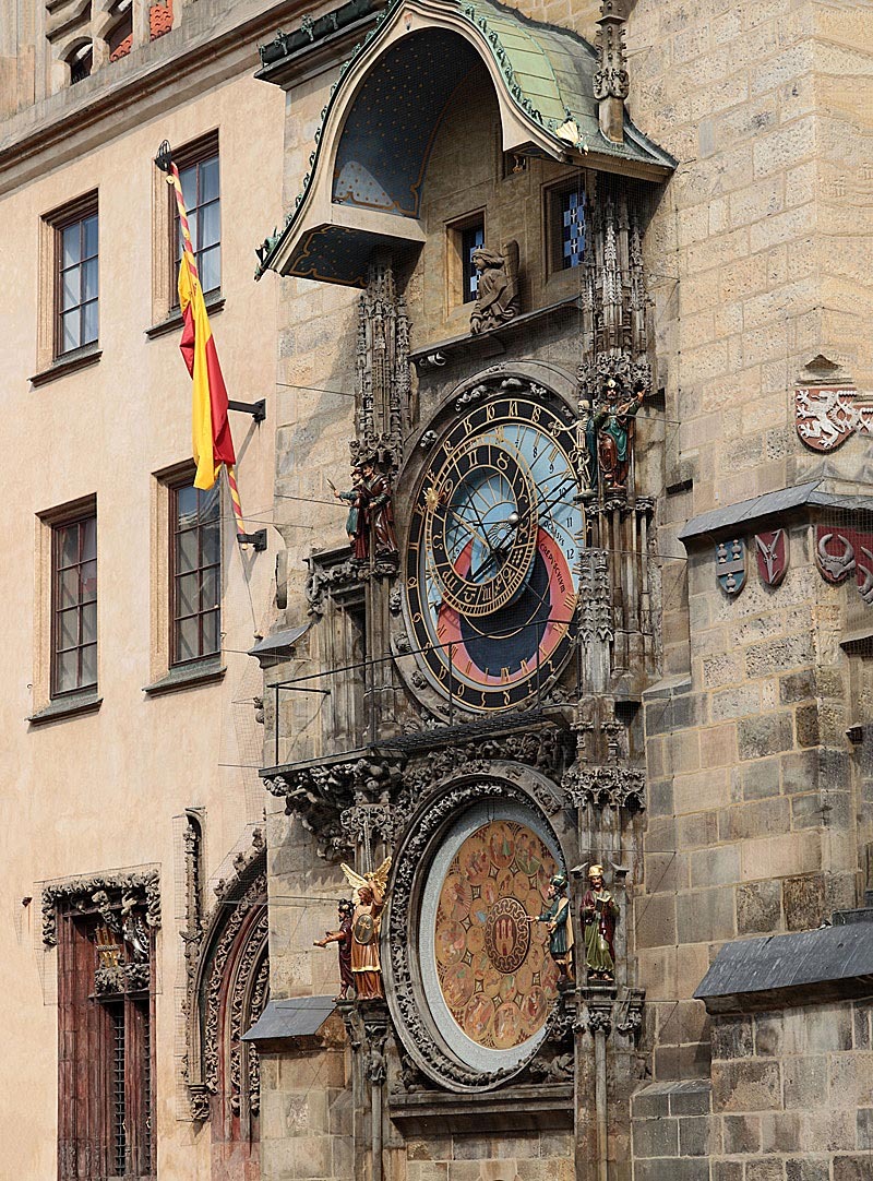 die berühmte astronomische Prager Uhr 