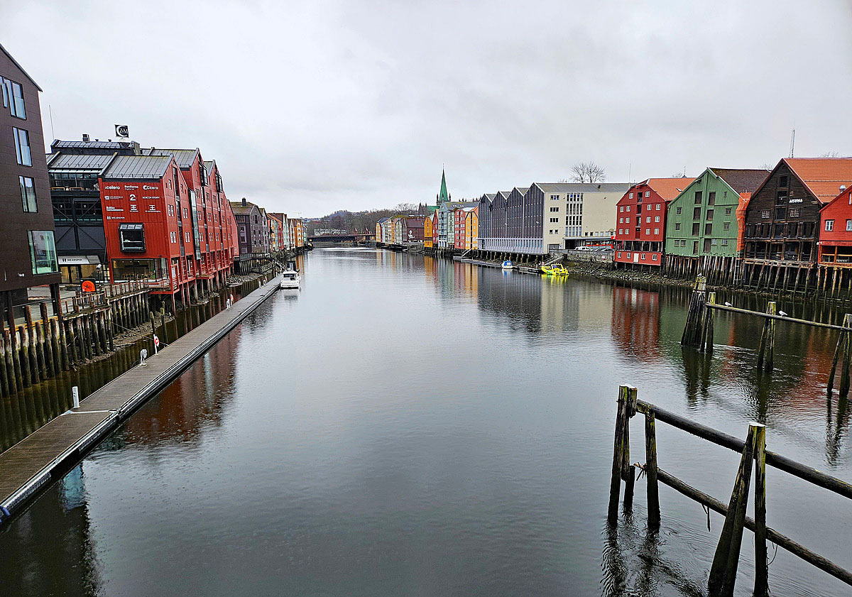 Trondheim bei Regen....
