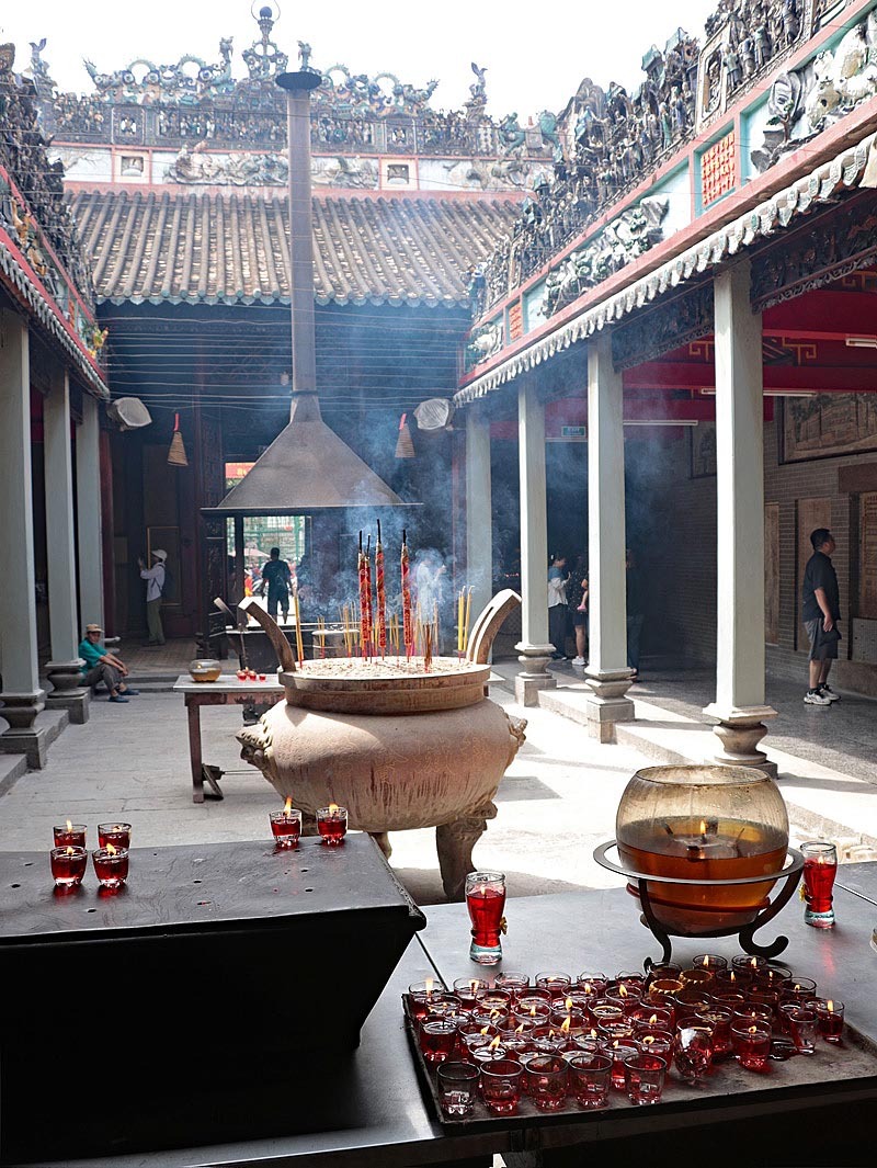 in der Thien Hau Pagode in Saigon