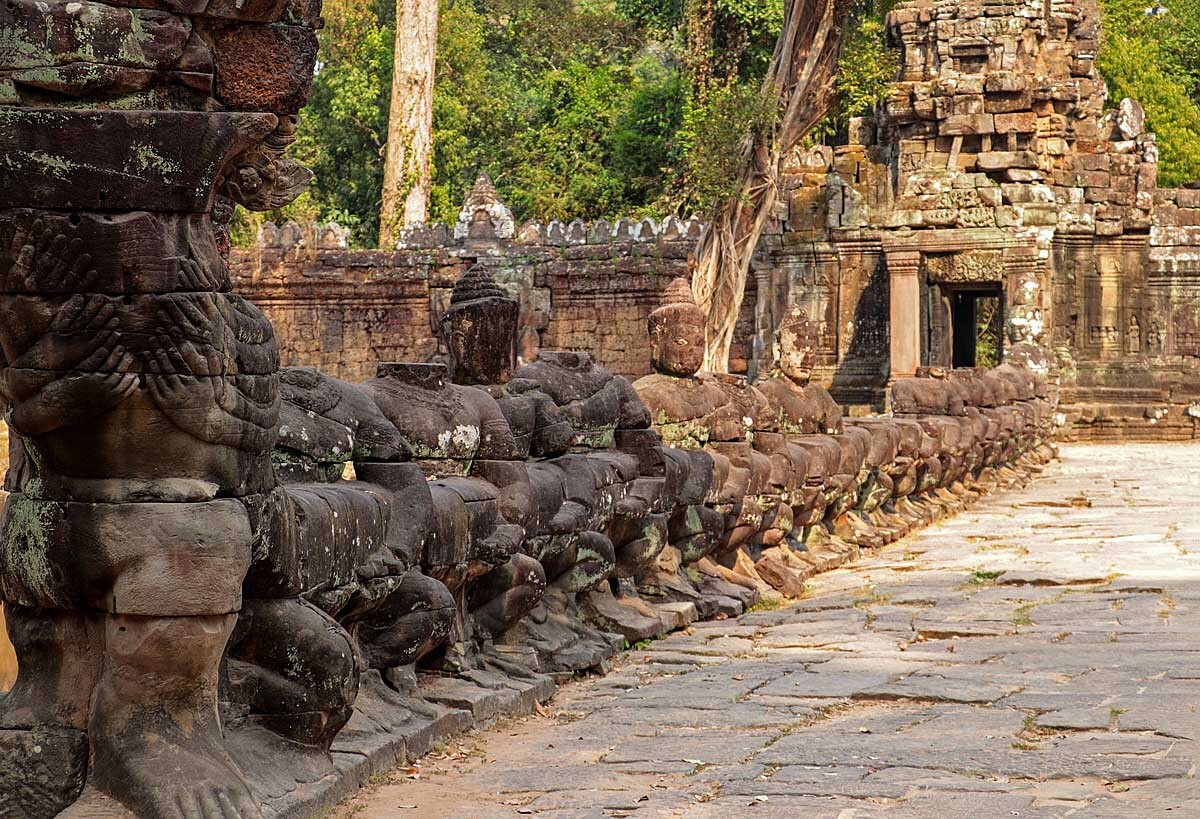 am Torhaus vom "Preah Khan Tempel"
