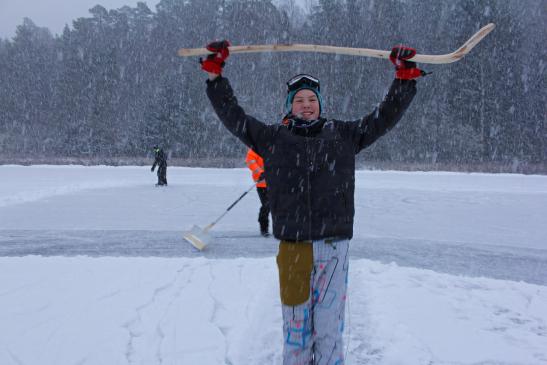 auch bei Schneegestöber macht's richtig Spaß