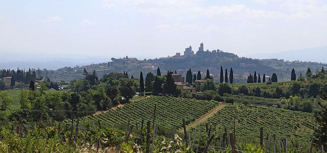 unschwer zu erkennen an den hohen Türmen - San Gimignano