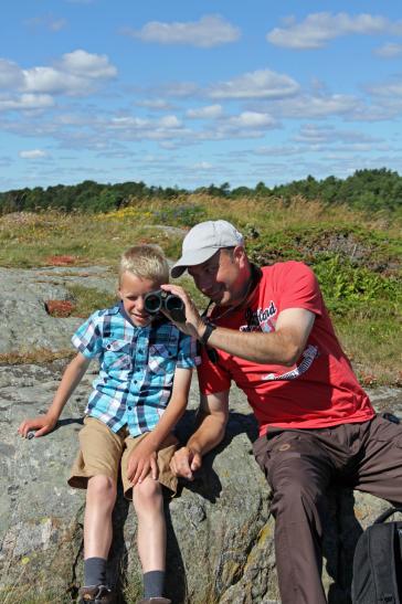 Spaziergang auf der Insel Merdø