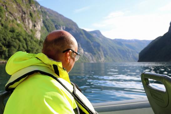 auf dem Geirangerfjord